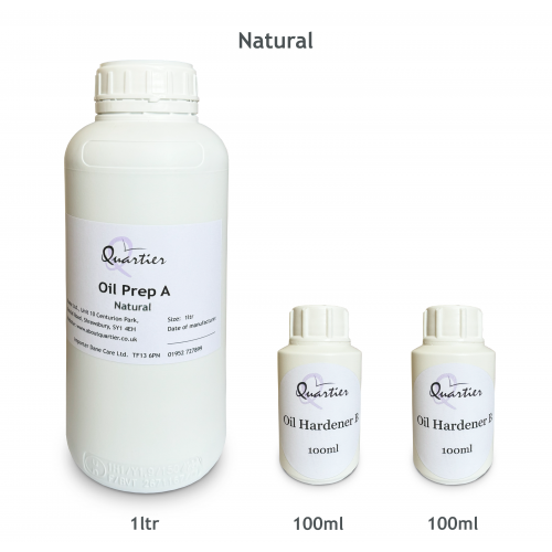 AboutQuartier Oil Prep 2K Natural 1ltr + Hardener 200ml  370.0102.1200